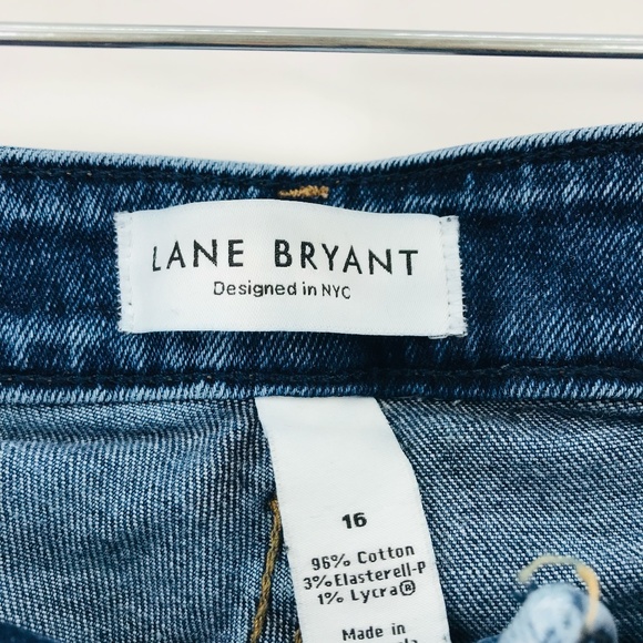 Lane Bryant High Rise Distressed Skinny Jeans Size 16 - Picture 3 of 6